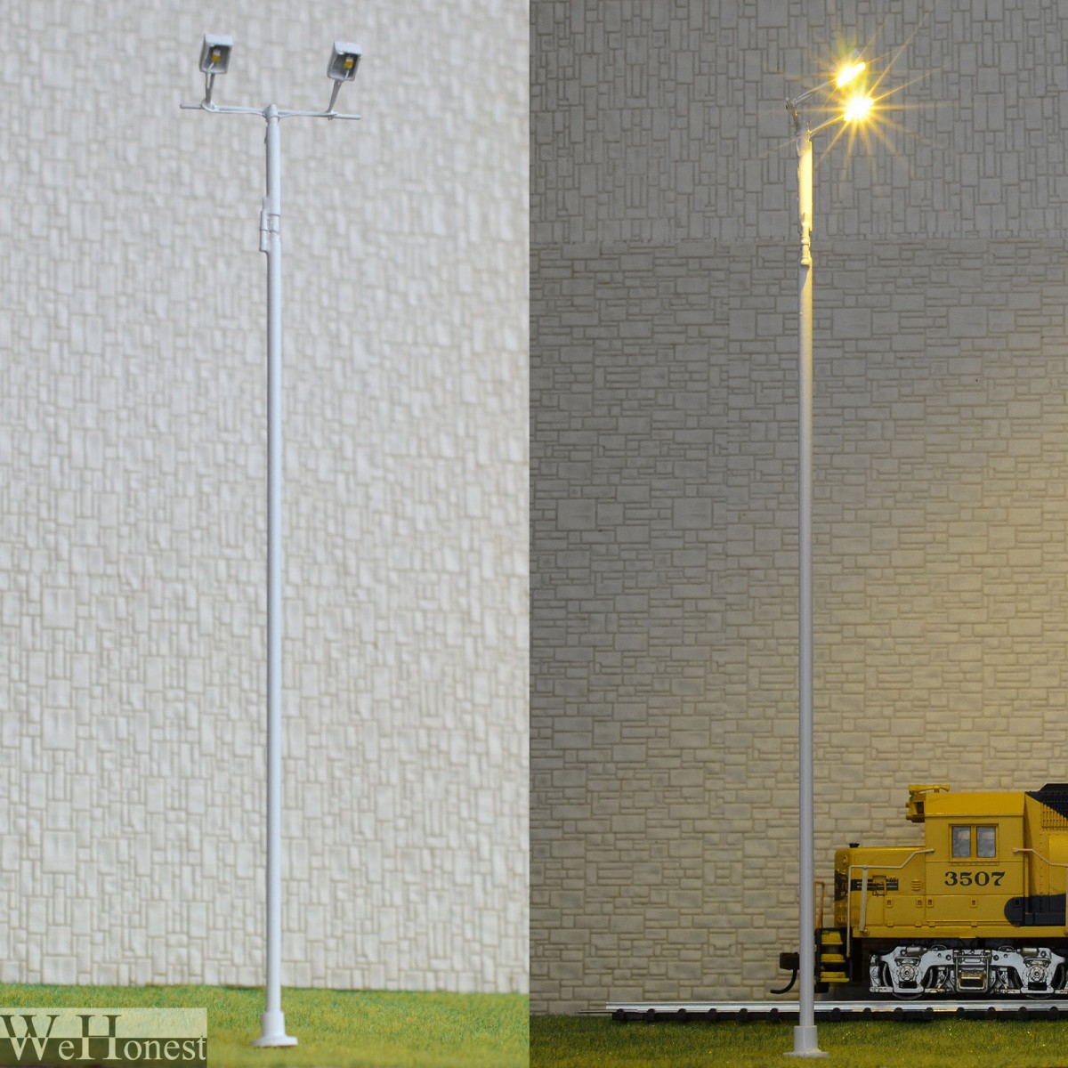 1 x O gauge Plaza Lamp post Model led street light floodlight Square Lamp #012